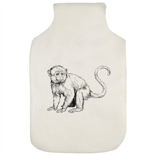 Azeeda 'Single Monkey' Hot Water Bottle Cover (HW00045448)