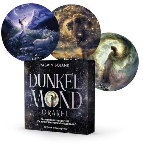 Das Dunkelmond-Orakel: Transformierende Impulse für innere Klarheit und Neubeginn - 48 runde, illustrierte Mondenergie-Karten mit Deutungsbuch von der Star-Astrologin und Moonology-Autorin