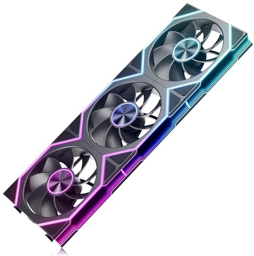 upHere UA02 Ventilateur PC 120mm ARGB Infinity Mirror,Daisy-Chain Modulaire,Ventilateurs de Boîtier Silencieux avec Patins Anti-Vibration Stealth,Version Reverse Blade