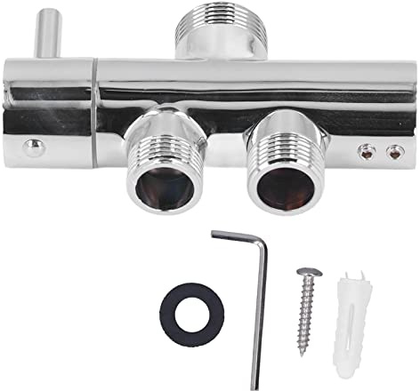 Spacnana Deviatore per Braccio Doccia da G3/4 a G1/2, Connettore a T in Ottone a 3 Vie con Controllo Dell'uscita Dell'acqua, Valvola di Buona Tenuta per Soffioni Doccia da Bagno