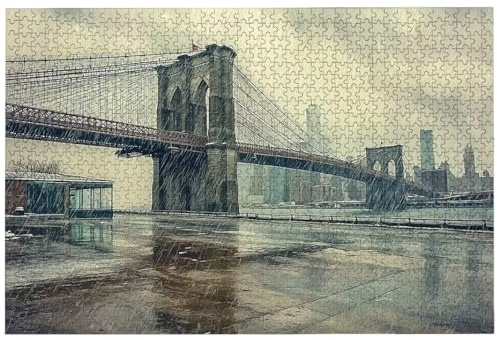 Puzzle 4000 Teile für Erwachsene und Kinder, 141.5 x 87.5 cm New York Puzzle 4000 Teile Erwachsene, Klassische Holzpuzzle Landschaft für Zimmer Deko Wohnzimmer, Geschenke für Frauen und Männer, -7660