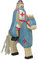 Holztiger Blauer Ritter mit Mantel, reitend (ohne Pferd), 80247