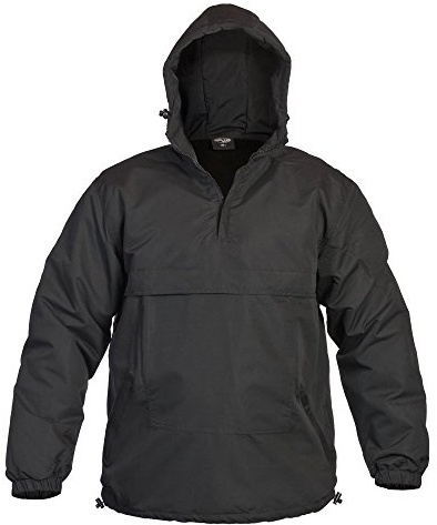 Mil-Tec Herren Combat Anorak Summer Windbreaker • Leichte Schlupfjacke mit Kapuze • Wetterfester Windbreaker für Herren • Taktische Outdoorjacke • Coyote/Schwarz/Oliv, S–3XL