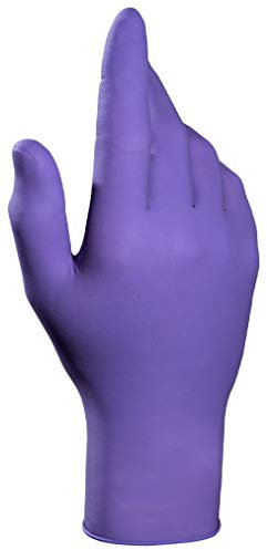 MAPA Professional TRILITES 994 – Triple Polymer Nitrile Disposable Gloves with Chemical Protection, Medical Gloves for Laboratories, Purple, Size 9 (Box of 100) Protective Gloves