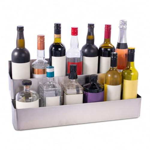 Double Speed Rail 22inch - Holds up to 14 x 0.75ltr Bottles, Stainless Steel Bottle Rail