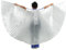 MUNAFIE Flügel Halloween Kostüm für Mädchen und Jungen Feenflügel Isis Wings Flügel Kostüm für Karneval Cosplay Party Silber