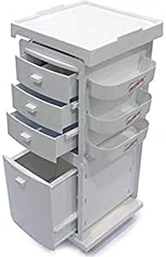 Depiléve Depilève Arbeitswagen, Tablett, 38 x 38 x 93 cm, Weiß, 2960 g