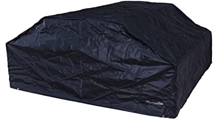 MaximaVida Schwarze Schutzhülle für Picknicktisch und Bierzeltgarnitur 200-240 cm - 600 Gramm schwere Ausführung