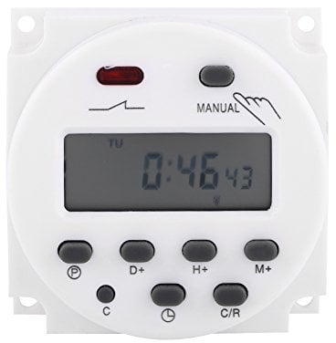 Timer digitale LCD Interruttore orario programmabile settimanale del microcomputer 17on e 17off Relay Timer(24V)