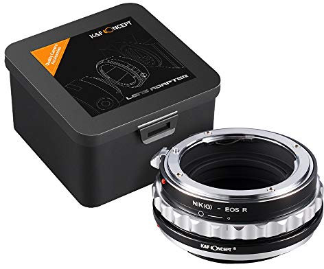 K&F CONCEPT NIK(G)-EOS R Lens Mount Adapter Compatible with Nikon G/F/AI/AIS/D/AF-S Mount Lens and EOS R Cameras