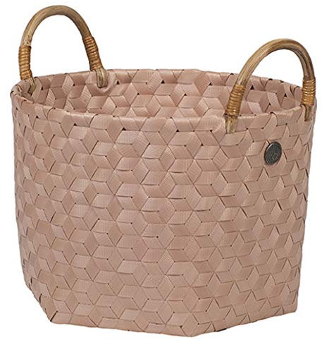 Handed By Korb mit Henkel Aufbewahrungs DIMENSIONAL Copper Blush Ø 29cm Bambus