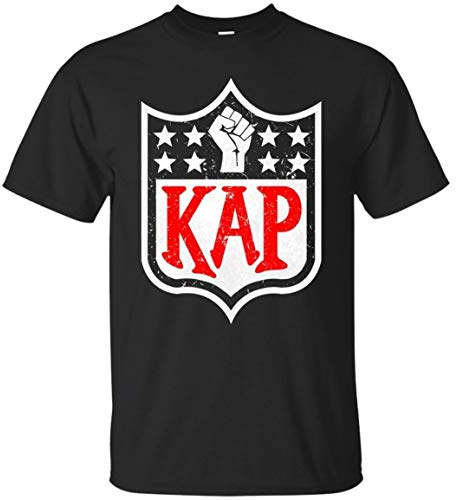 Colin Kaepernick Black, Navy T-Shirt Kap USA Flag Tee Shirt Short Sleeve