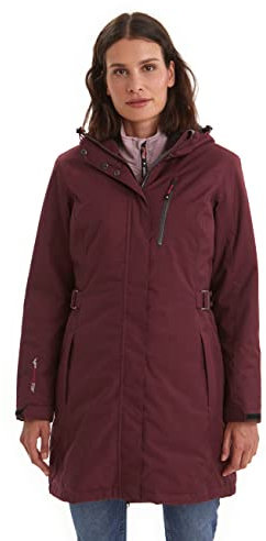 Killtec Damen Funktionsparka Mit Abzippbarer Kapuze Alisi, pflaume, 36, 32730-000