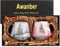 Just Be Happy - Kaffeetassen 2er Set, Awanber 15 Oz. Keramik Marmor Kaffeebecher Beste Tassen Set Geschenk für Frauen Freundin Paare Partner Mutte für Geburtstag Weihnacht Hochzeit – in Geschenkbox
