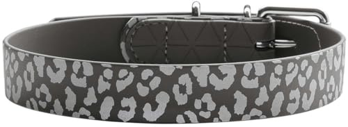 Halsband Convenience Reflect S (40), grau Leopardenmuster