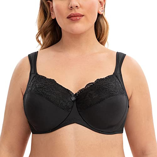 CASOLACE Donna Reggiseni Taglie Forti con Ferretto Minimizer Riducente Spalline Imbottite
