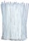 KAXIMON White Cable Ties 250mm x 4.8mm (100 Pack), Clear Zip Ties Heavy Duty with 50lbs Tensile Strength, Self-Locking Nylon Plastic Wire Ties Wraps for Office, Household and Outdoor