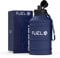 Fuel24 1.3L/2.2L Water Bottle Metal - STRONG, Drop & Leakproof BPA free 1L 2L Water Bottle Stainless Steel (2 Litre) - Large Gym Bottles for Men, Sports Bottle, Travel, Hiking Water Bottle
