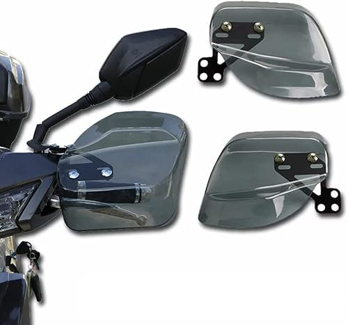 OBEST Universels Moto Protection des Mains, Moto Protections de Guidon, Moto Poignée Protection Bouclier, Protecteurs de Mains Moto Cross pour Off Road Bike Moto Motocross, Noir