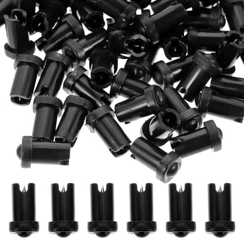 Beavorty 100Pcs Eyelash Glue Bottle Nozzle Caps Lash Glue Bottle Plug Glue Mouth Tips Glue Bottle Pins Glue Bottle Pins Blocking Needle for Home Salon Eyelash Extensions