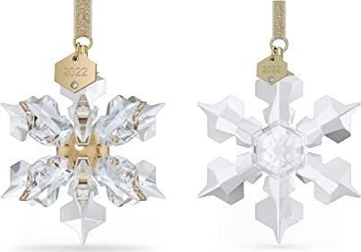 Swarovski Annual Edition Stern Weihnachtsstern 2022 Ornament 5615387 + Swarovski Annual Edition 2022 3D Ornament 5626016 + Gratis Haendlerschluessel Dealer Key SCBNR5