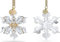 Swarovski Annual Edition Stern Weihnachtsstern 2022 Ornament 5615387 + Swarovski Annual Edition 2022 3D Ornament 5626016 + Gratis Haendlerschluessel Dealer Key SCBNR5