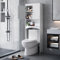 Bealife Toilettenregal, Regal über Toilette mit 3-stufigen verstellbaren Regalen, WC Überbauschrank Freistehend, 167x60x23cm Überbau Toilettenschrank mit Doppeltüren für Badezimmer – Weiß