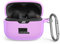 MOWYEOK Silikon Hülle kompatibel mit JBL Tune 230NC TWS, Tragbare Kratz und stoßfeste Silikonhülle, Front LED sichtbar, für JBL Tune 230NC Gehäusezubehör, mit Karabiner - Lila