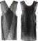 Schwarze Wasserdichte Schürze, Verkurztes Design Schurze, Kunstlederschürze,Japanischen Stil Schürze mit Taschen, Ideal für Kochen, Friseur, Geschirrspülen, Hundepflege, Handwerk, Backen, Kaffee