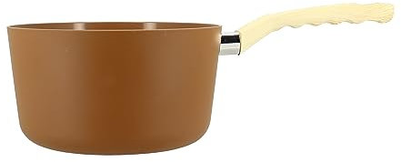 MENASTYL - Casserole 20cm Colorama noisette - En Aluminium - Revêtement antiadhésif en céramique - Tous feux dont induction