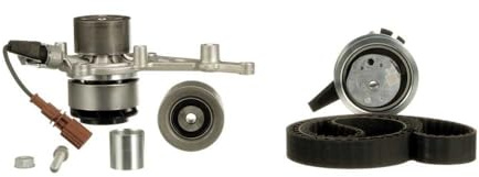GATES KP15695XS-1 Wasserpumpe + Zahnriemensatz 29 mm mit Wasserpumpe Kompatibel mit VW Golf 8 Schrägheck CD1