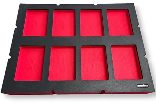 SCHWÄBLE® Schaumeinlage Schaumstoffeinlage für Milwaukee Akkus 8x 18V 5Ah