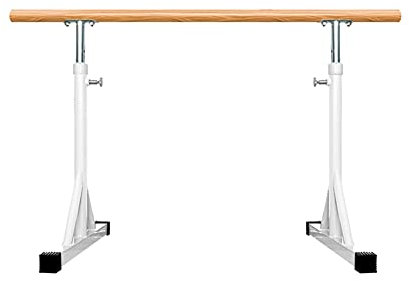 XAoSCd Ballettstange Aus Holz, Professionelle Tanz-Ballettstange, Verstellbare Fitness-Übungs-Stretching-Ballettstange Für Zu Hause (Weiß 1 M)