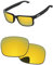PapaViva Ersatzgläser für Oakley Holbrook XL OO9417 59 mm Sonnenbrille, 24 Karat Gold, Holbrook XL