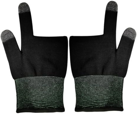KICHOUSE Fingerhandschuhe Für Gaming Touchscreen Fähig Atmungsaktiv Elastisches Design rutschfest Für Handyspiele Winter Für Männer Und Frauen