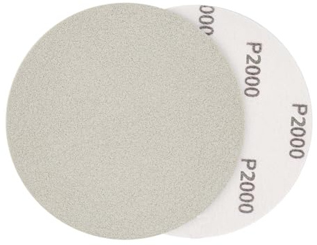FASTPLUS Disques Mousse 150 mm, 15 Pièces, P2000, Carbure de Silicium | Disques de Finition Souples pour Lisser Peinture, Vernis et Carrosserie, Avec Fixation Autoagrippante pour Ponceuse Orbitale