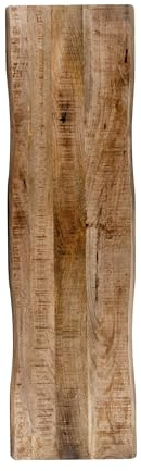 SAM Holzplatte Tonia 160x40 cm Mangoholz Baumkante Tischplatte | Baumkanten-Platte massiv, raue Oberfläche, für Heimwerker, geeignet für Arbeitsplatten, Tische & Fensterbretter
