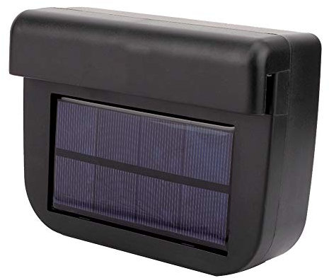 Car Air Vent Fan, Window Exhaust Fan, Solar Powered Auto Air Vent Cooling Ventilation System Heater Exhaust Fan Vehicle Ventilation Fan for Trolleys, Trucks, Trucks