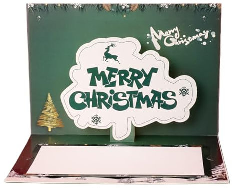 Weihnachtskarten - Neujahrskarten mit Umschlägen - Weihnachtsgrußkarten Urlaubskarte für Freunde und Familie