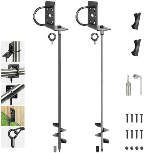 76cm Bodenanker zum Eindrehen, Schaukel Anker Set