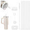 MAYOKIAAR Lot de 6 accessoires Stanley Cup - Ferrures de 100 g - Embouts de paille (avec brosse de nettoyage)