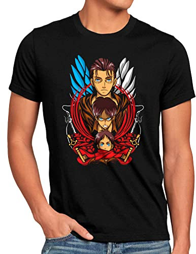 style3 Colossus Foundation Herren T-Shirt Attack Anime Japan Manga on Titan AOT, Größe:5XL