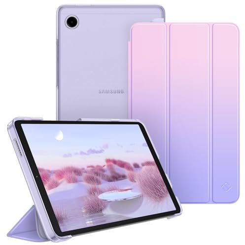 Fintie Funda para Samsung Galaxy Tab A9 de 8,7 pulgadas 2023, ultrafina, con parte trasera translúcida para Samsung Tablet A9 8,7 SM-X110/X115/X117, Fantasy Ombre