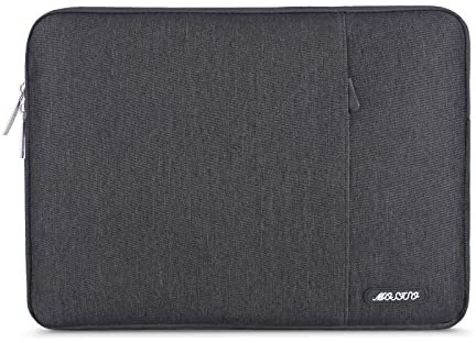 MOSISO Laptop Case 14 inch, 14 inch Laptop Sleeve Compatible with HP Lenovo Dell ASUS Acer, HP Stream, Dell Latitude, Lenovo IdeaPad, Polyester Vertical Computer Sleeve Bag with Pocket, Space Gray
