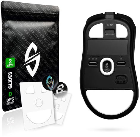 SensoryBoost DPS Glides (Lot de 2) pour BenQ Zowie EC1-CW, EC2-CW, EC3-CW – Ultra Rapides, Arrondis, Faible Friction, Durables – Patins de Souris de Rechange – Accessoire Souris Gaming