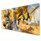 Monster Hunter Wilds Tapis de souris XXL Jaune Grande taille 900 x 400 Bords cousus et sous-main pour bureau à domicile (XXL)