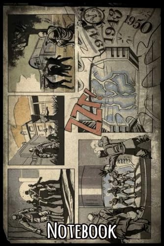 Zombies loading screen comic Notebook: Perfect for Journaling, 6 by 9 Inches ,110 pages
