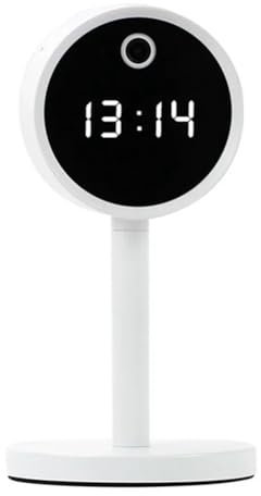 Sxmrmnx Alarm Clock Camera HD 1080P Night Vision Motion Detection Portable Home Security Surveillance Wifi Clock IP Camera