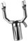 QUEENYARD Clothes Fork Head,Aluminum Alloy Clothes Rod Joint Clothes Fork Head Closet Poles End Replacement Utility Hook for Home and Dormitory Use