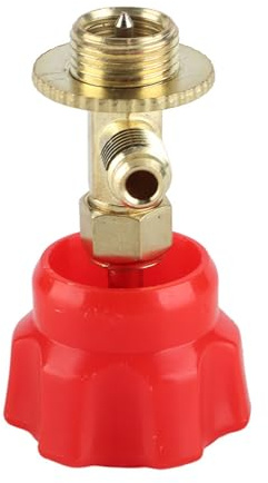 Valvola di erogazione in ottone con apribottiglie per refrigerante con filettatura SAE /4 per il condizionamento R134a R22 R600 Rubinetto per bomboletta di refrigerante in scatola (R134)